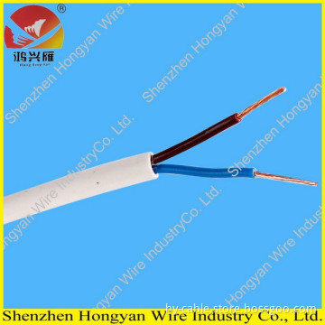 stranded copper conductor pvc flat flexible wire